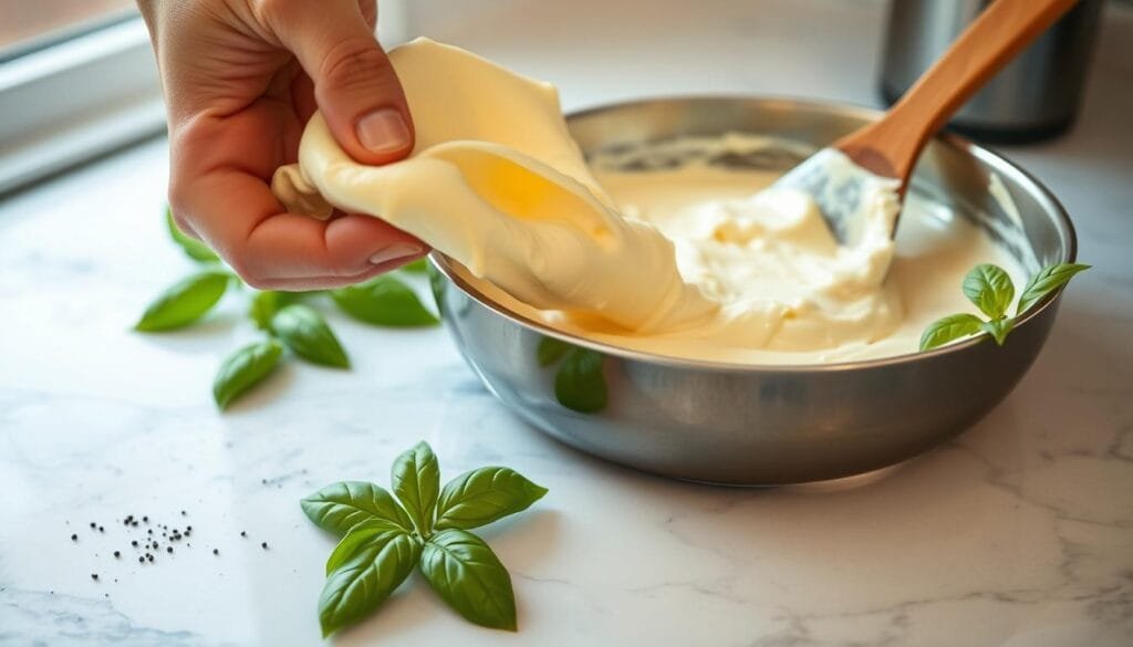 Creamy Boursin Cheese Pasta Sauce Preparation