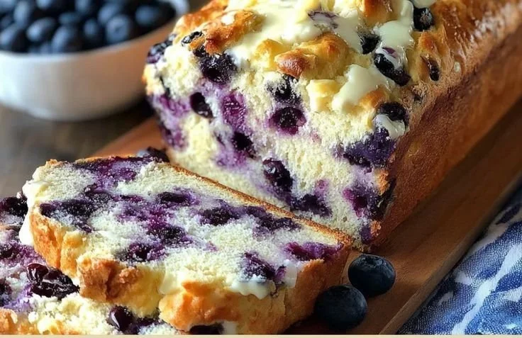 Blueberry Cream Cheese Bread