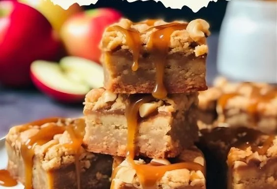 Caramel Apple Blondies