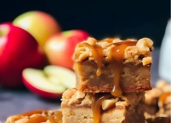 Caramel Apple Blondies