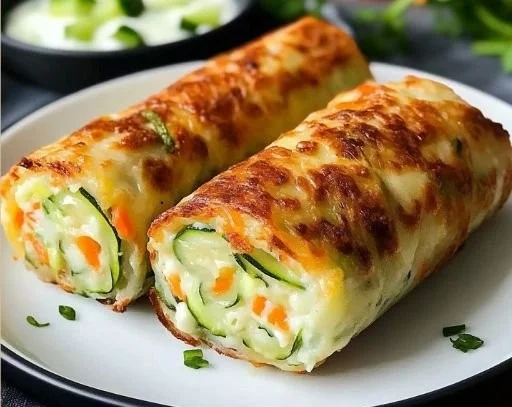 Cheesy Baked Vegetable Rolls for a Flavorful Snack Attack
