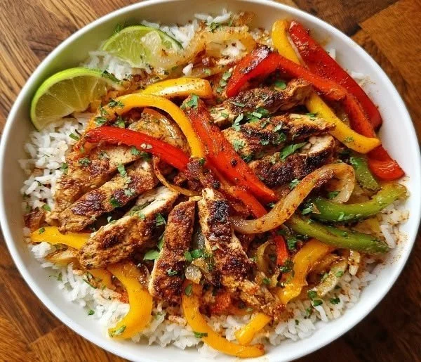 Chicken Fajita Rice Bowls
