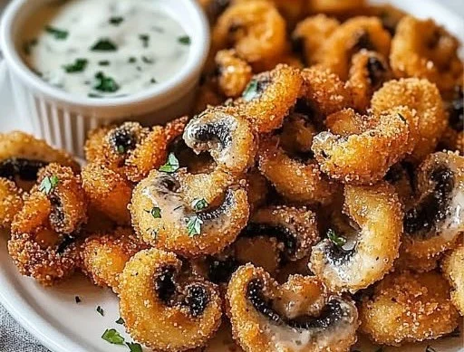 Crispy Ranch-Breaded Mushrooms