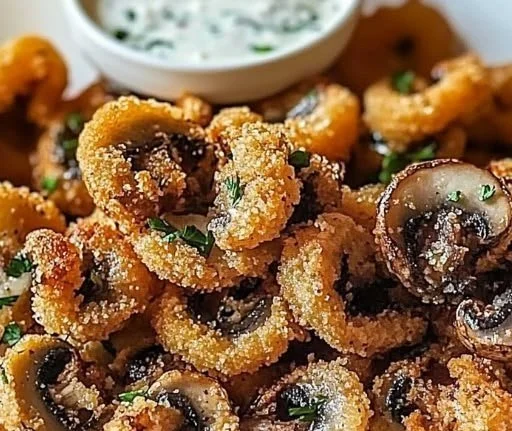 Crispy Ranch-Breaded Mushrooms