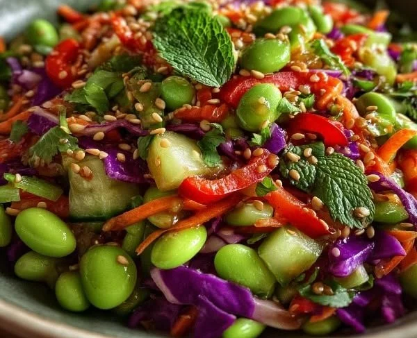 Crunchy Asian Edamame Salad