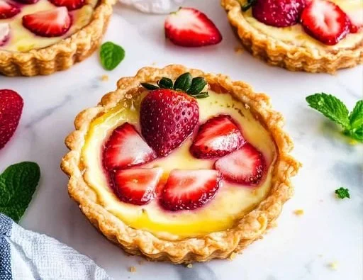 Delicious Strawberry Honey Custard Tarts for Spring Celebrations