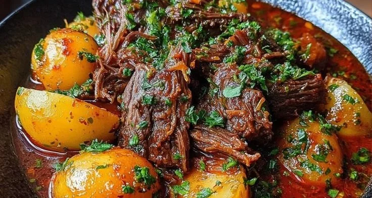 Garlic Butter Beef with Potatoes