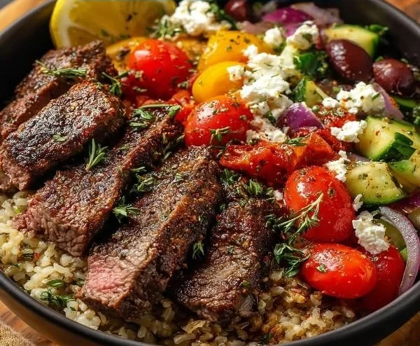 Mediterranean Steak Bowls