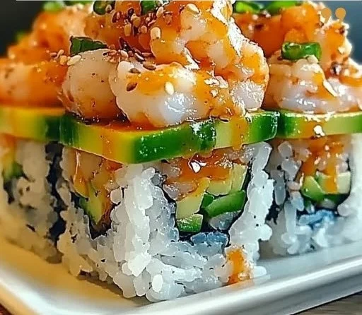 Spicy Shrimp Sushi Stack