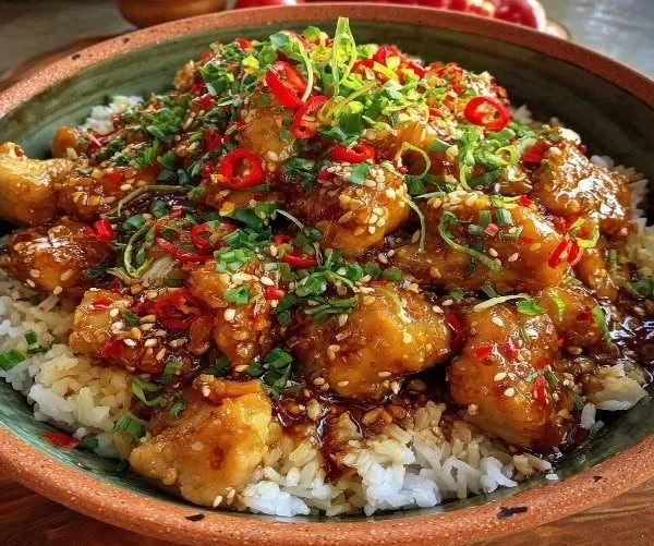 Sweet Chili Chicken Rice Bowls