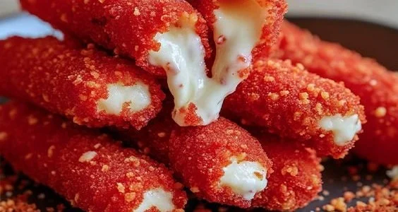 Hot Cheeto Mozzarella Sticks