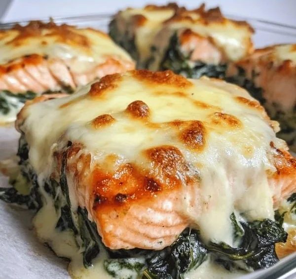 Irresistible Baked Salmon with Spinach and Mozzarella Bliss