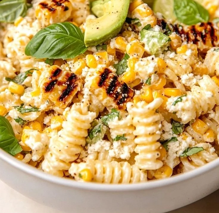 Juicy Street Corn Pasta Salad