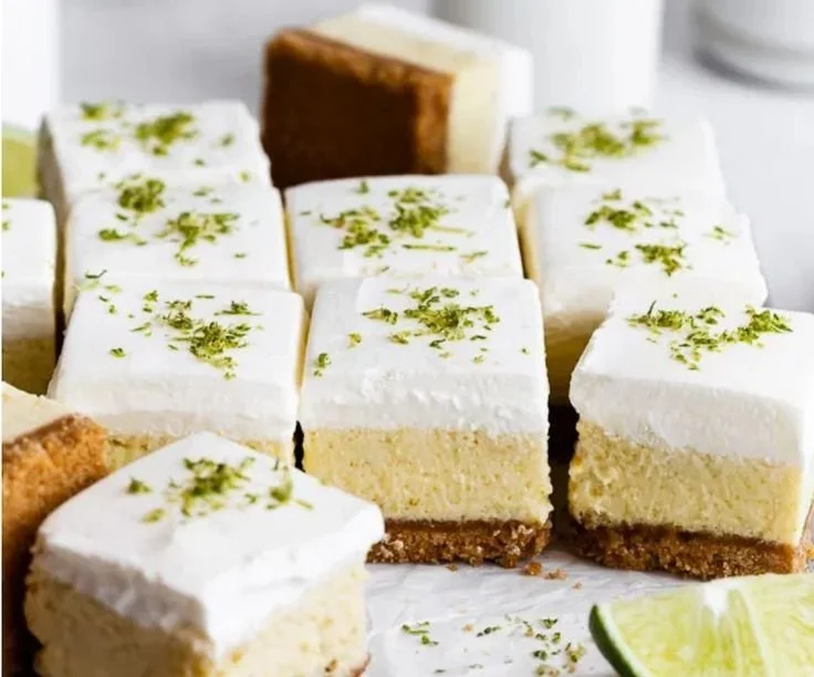 Delicious Key Lime Pie Bars with a zesty lime filling and a crumbly crust