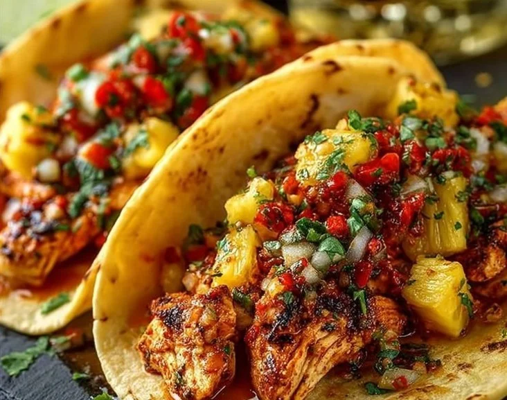Pineapple Chicken Tacos