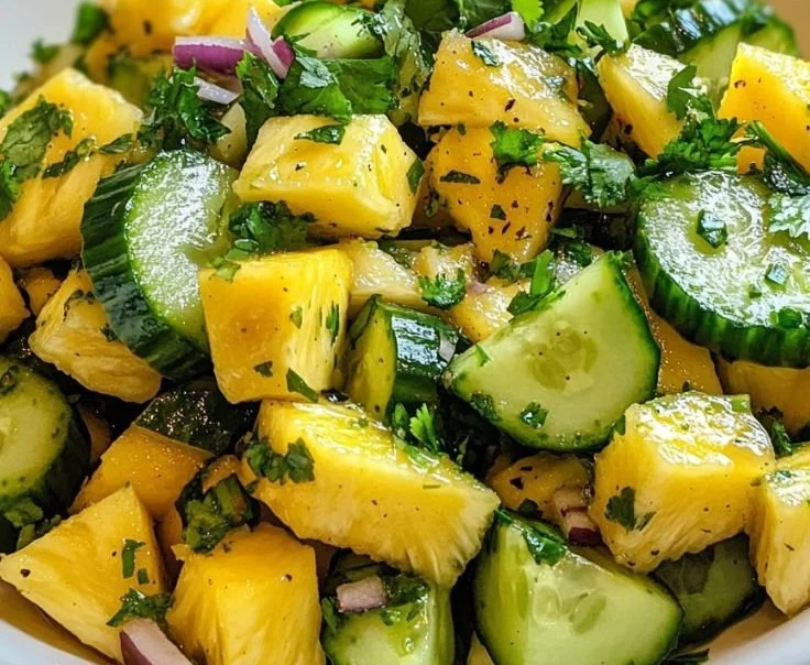 Pineapple Cucumber Salad