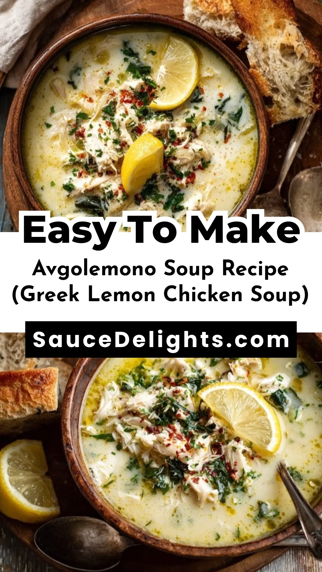 Avgolemono Soup Recipe (Greek Lemon Chicken Soup)