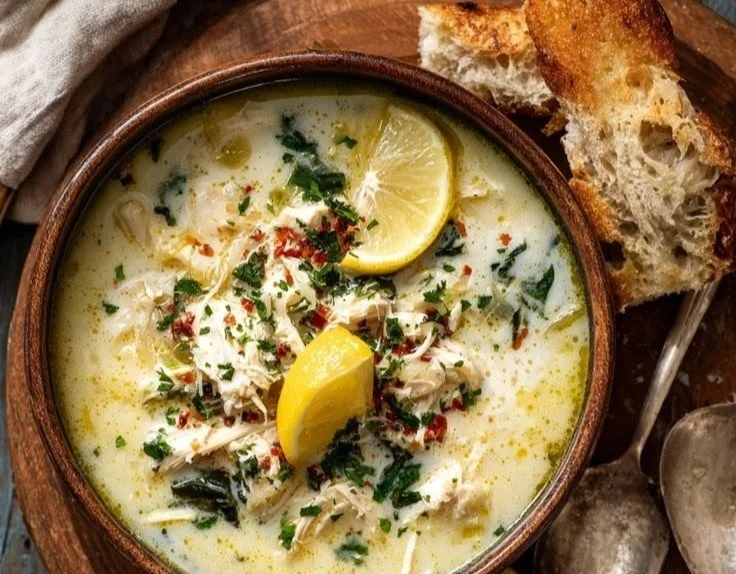 Avgolemono Soup Recipe (Greek Lemon Chicken Soup)