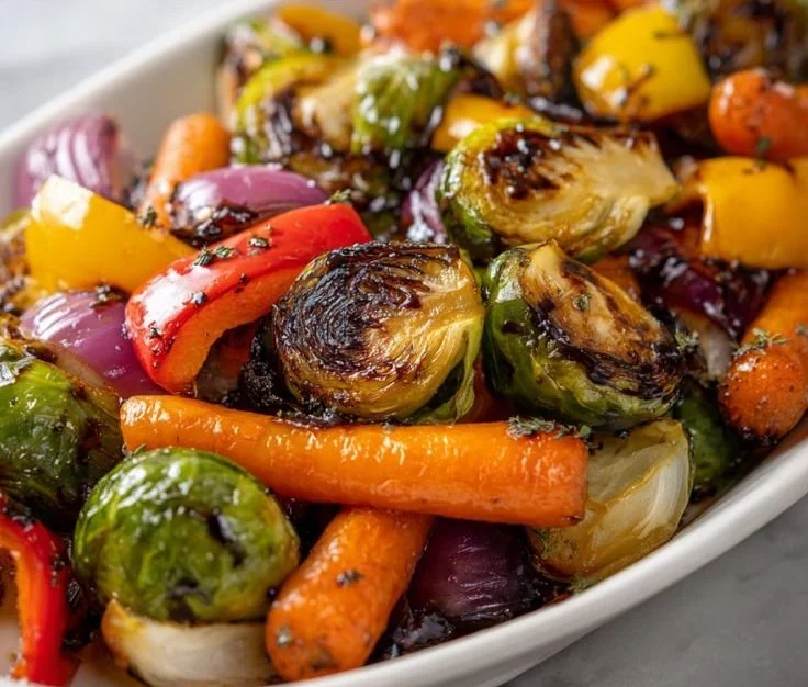 Balsamic Glazed Roasted Vegetables