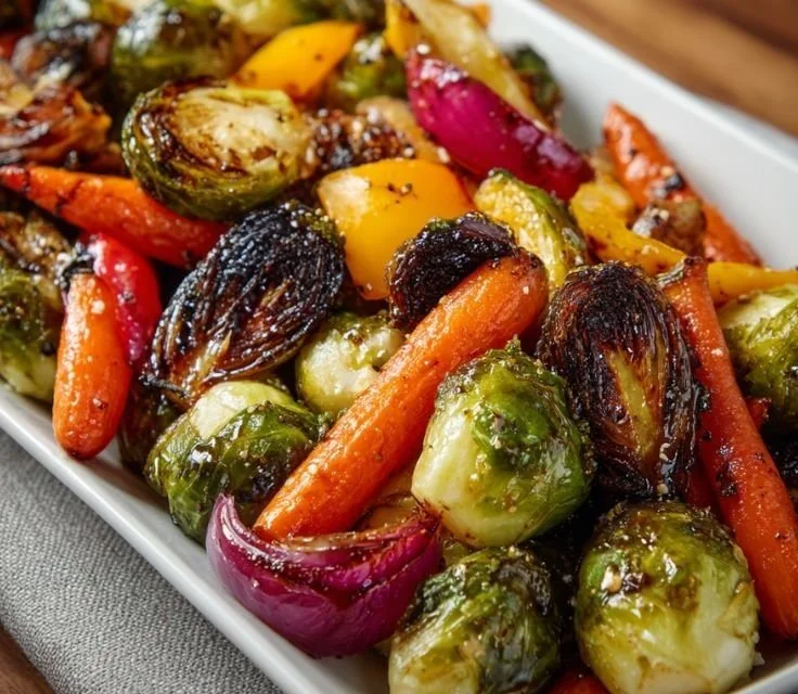 Balsamic Glazed Roasted Vegetables