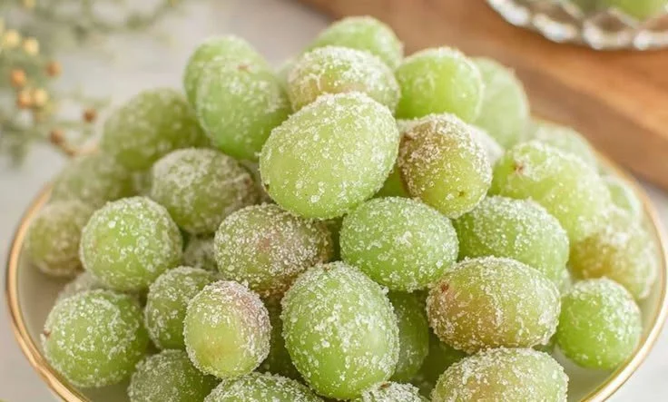 A close-up of boozy grapes infused with spirits for a delightful treat.