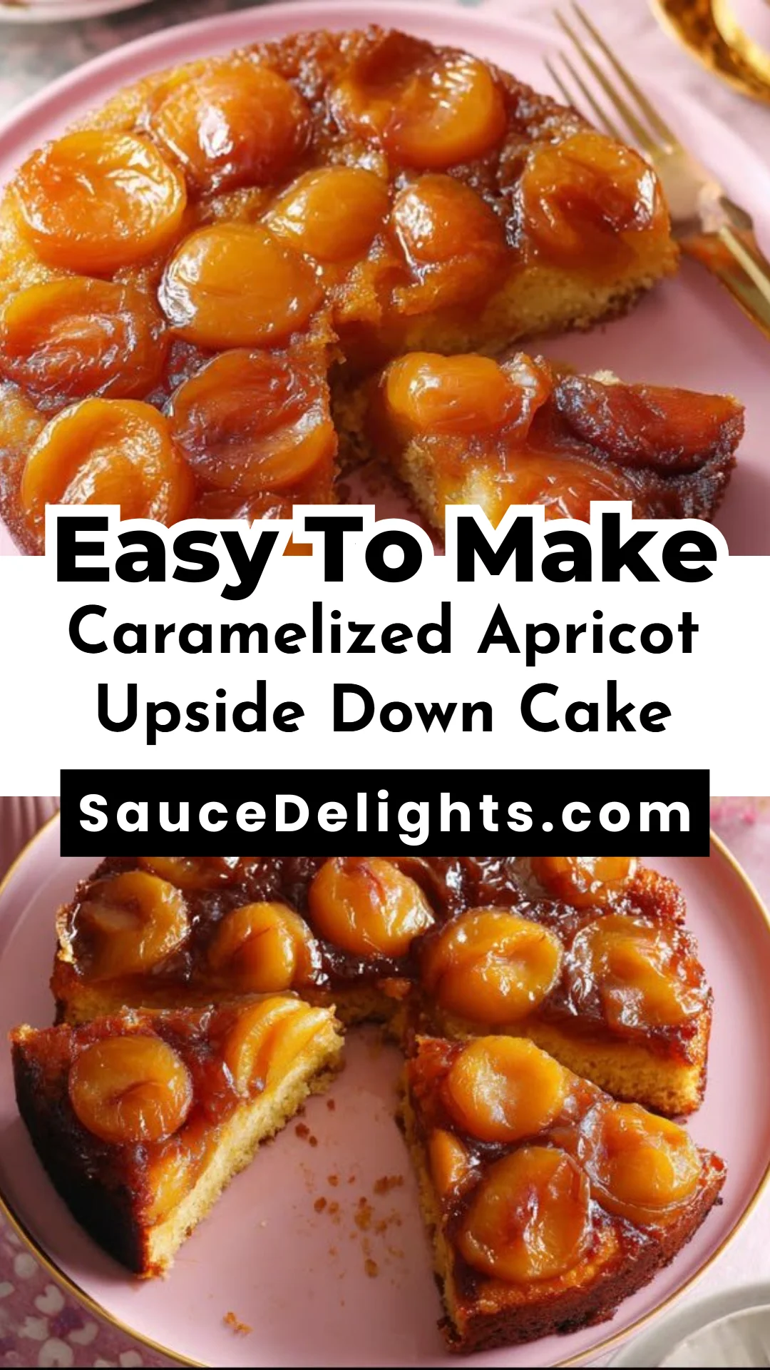 Caramelized Apricot Upside Down Cake