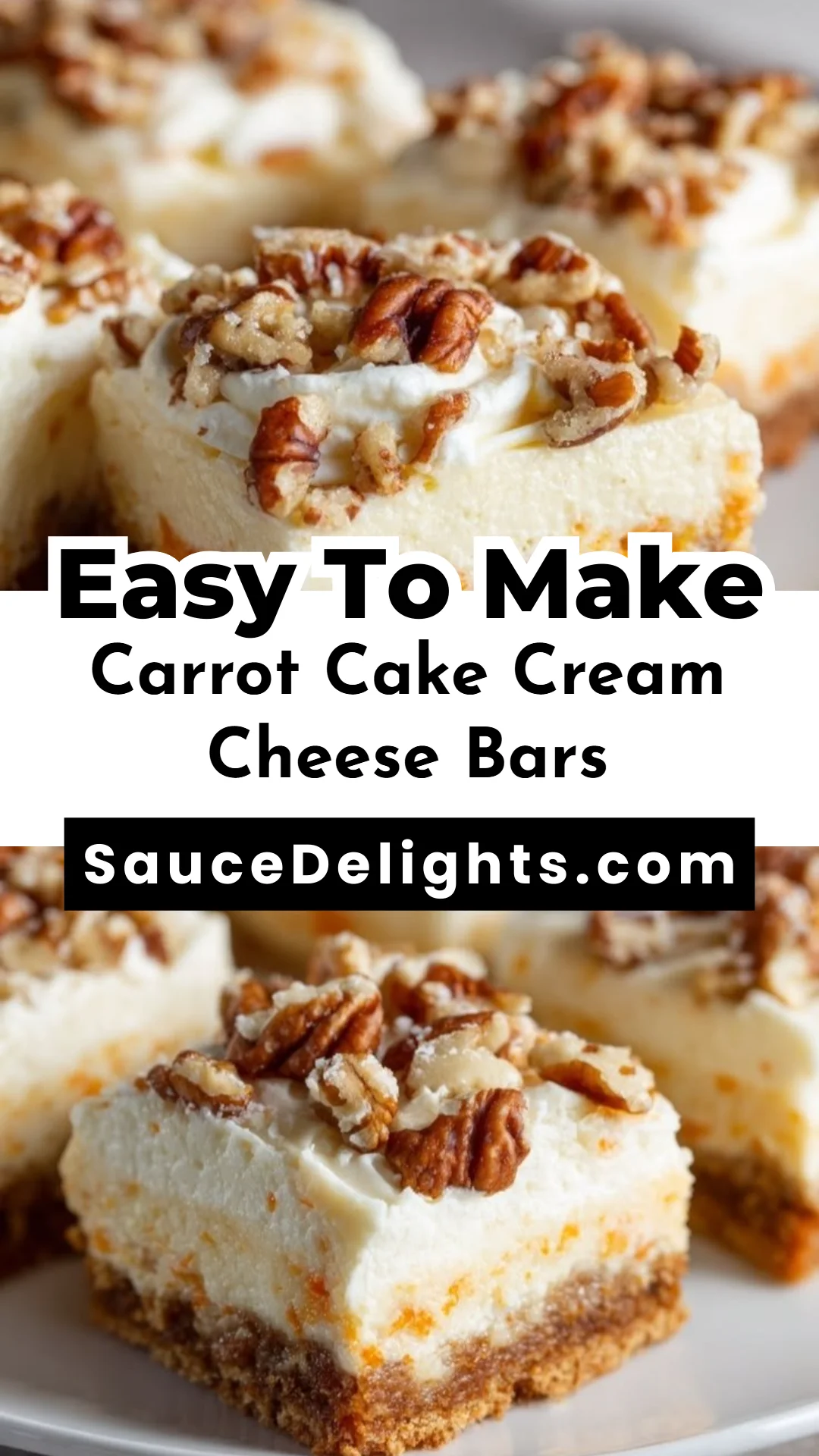 Carrot Cake Cream Cheese Bars