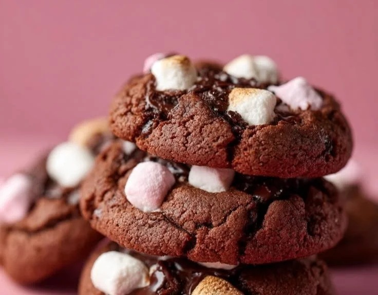 Delicious Chocolate Marshmallow Cookies made in a pressure cooker
