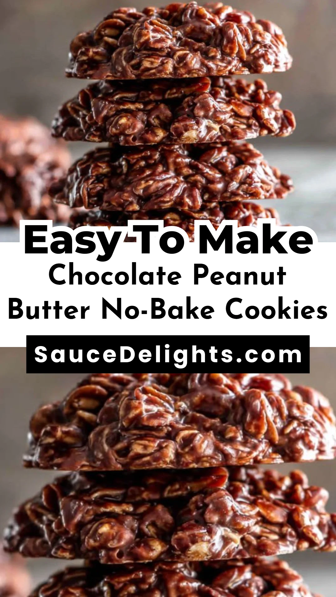 Chocolate Peanut Butter No-Bake Cookies