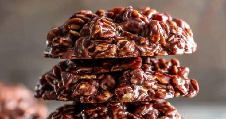 Chocolate Peanut Butter No-Bake Cookies