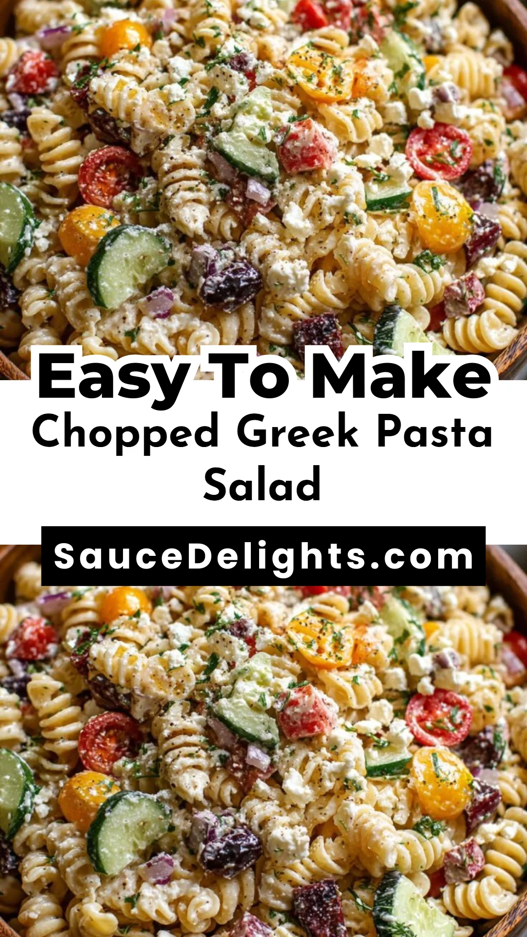 Chopped Greek Pasta Salad