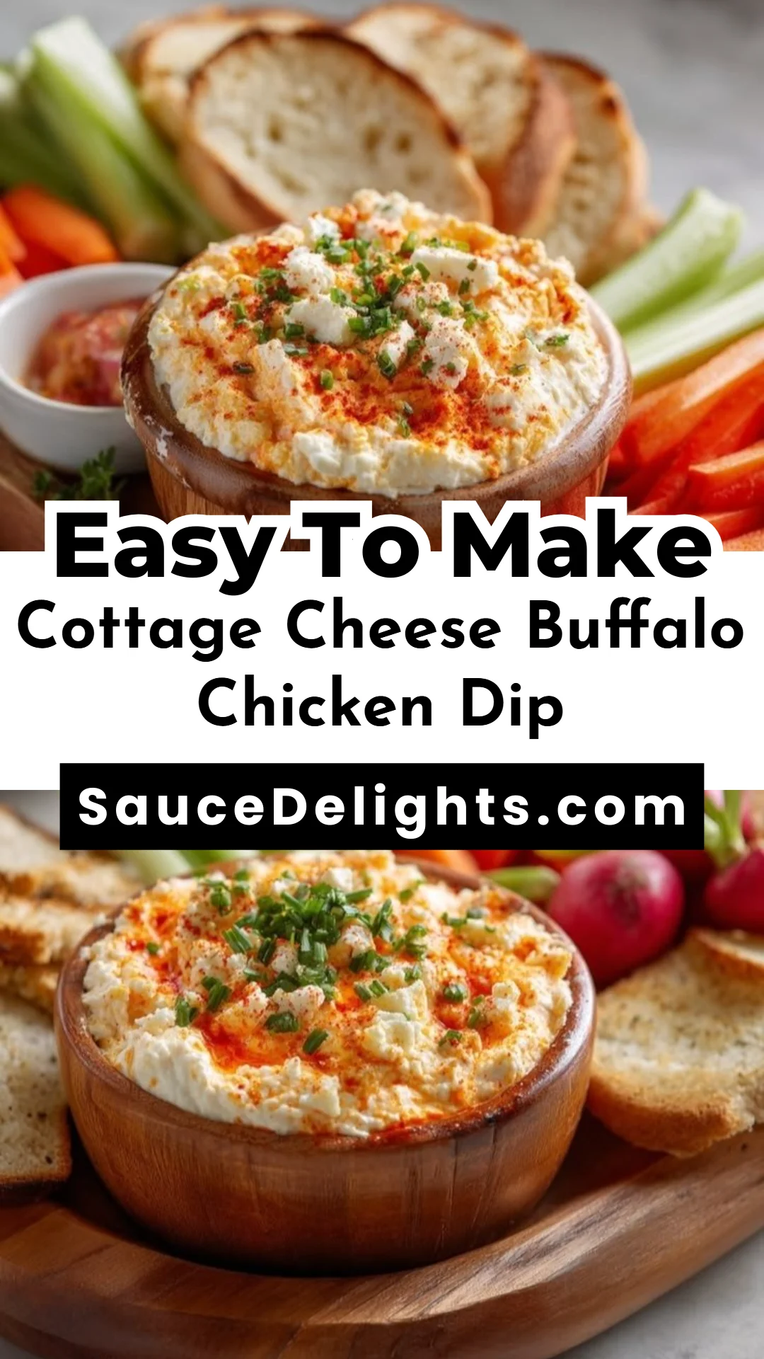 Cottage Cheese Buffalo Chicken Dip