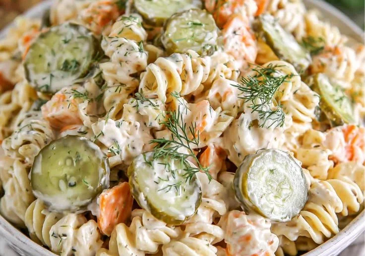 Dill Pickle Pasta Salad