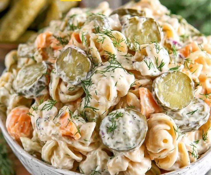 Dill Pickle Pasta Salad