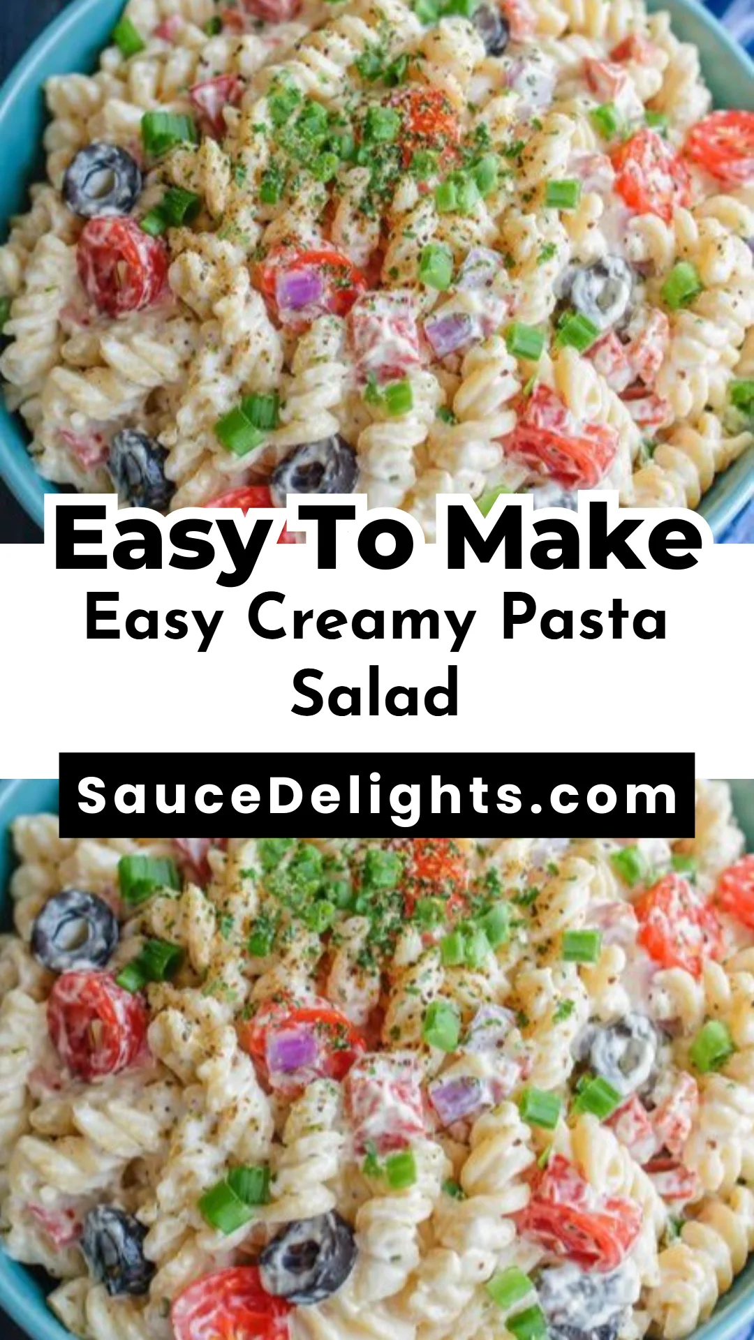 Easy Creamy Pasta Salad