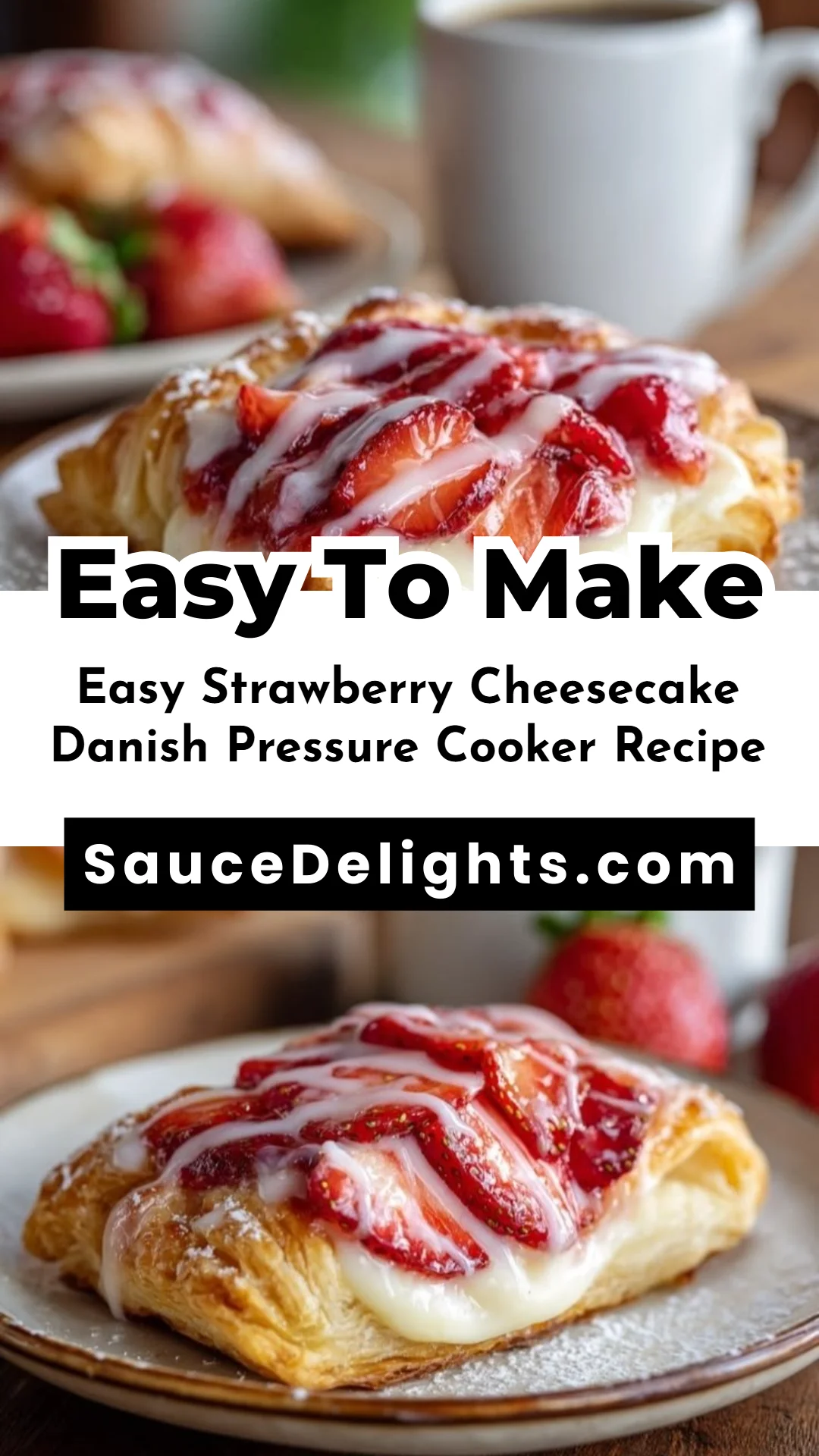 Easy Strawberry Cheesecake Danish Pressure Cooker Recipe