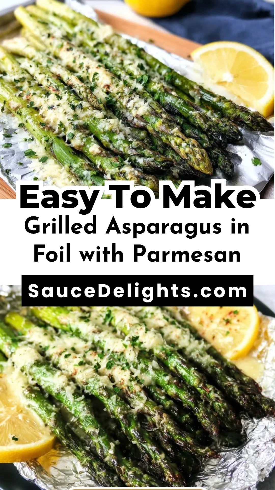 Grilled Asparagus in Foil with Parmesan