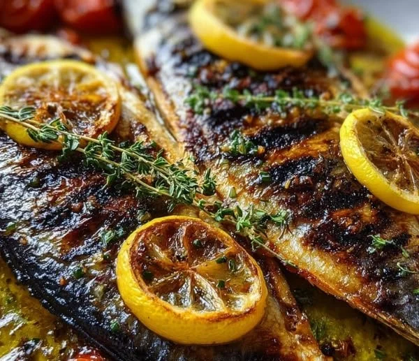 Grilled Fish with Lemon and Thyme