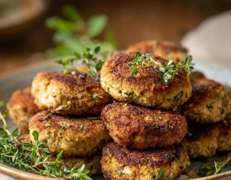 Inexpensive Italian Tuna Cakes With Mediterranean Vegetables (Diabetic Friendly)
