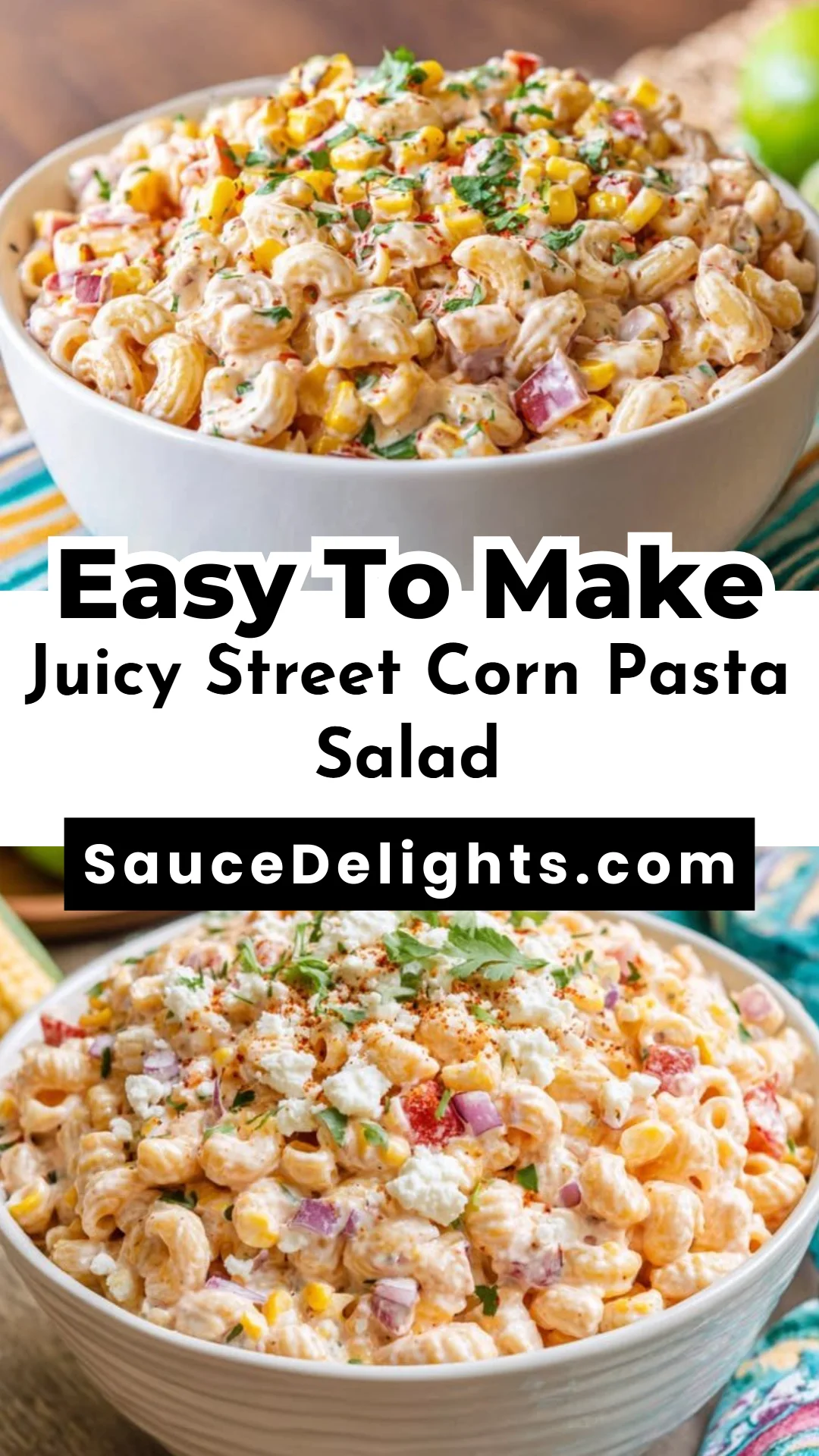 Juicy Street Corn Pasta Salad