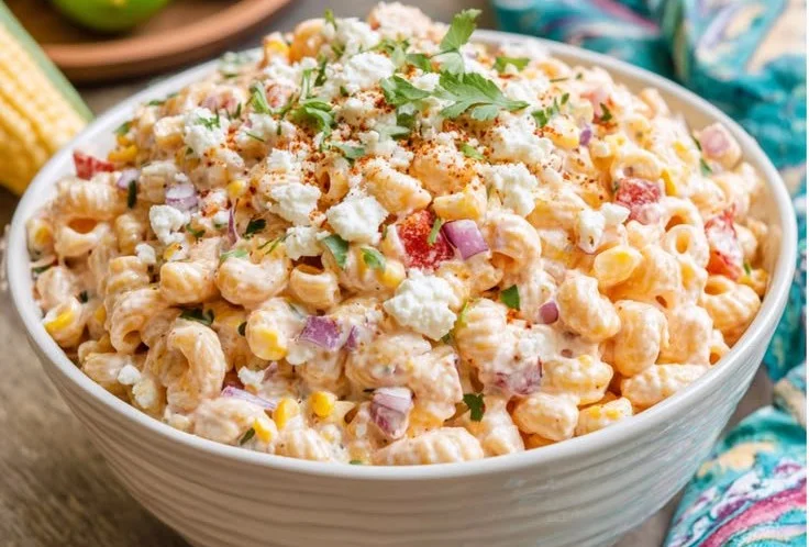 Juicy Street Corn Pasta Salad