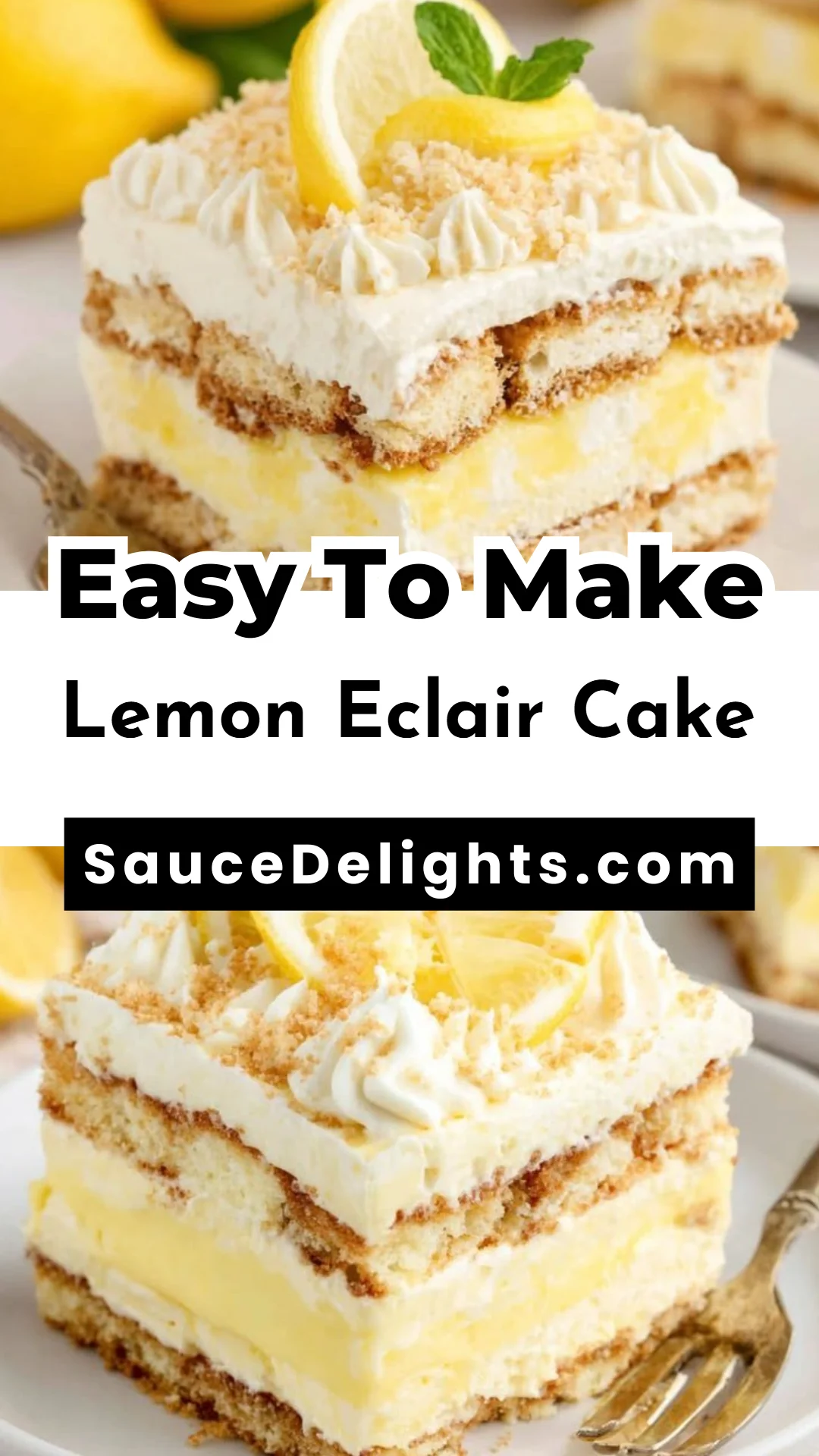 Lemon Eclair Cake