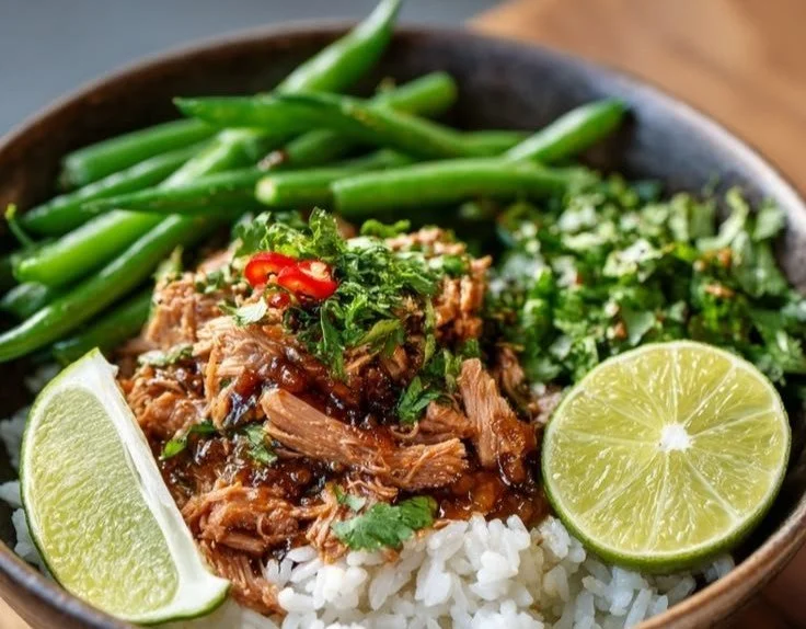 Michael's Quick Brown Rice with Tuna and Green Beans