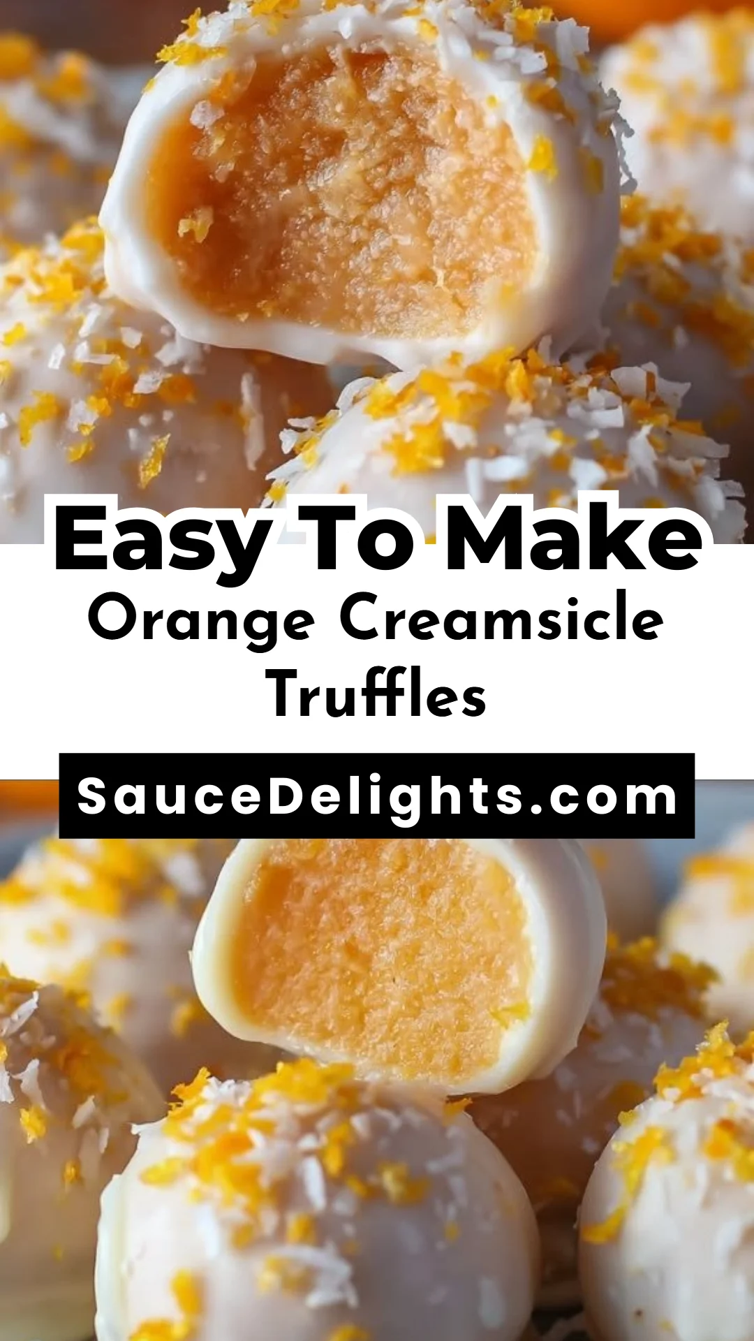 Orange Creamsicle Truffles
