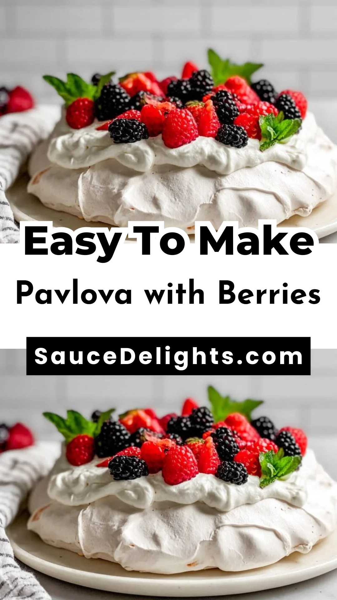 Pavlova with Berries
