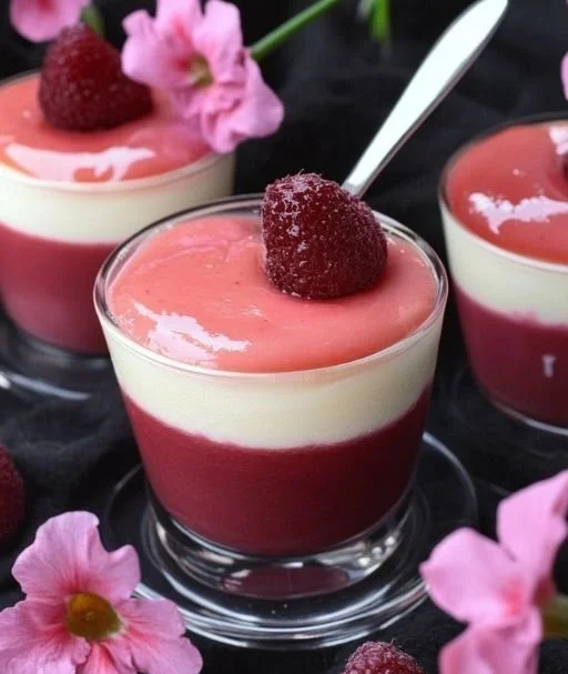 Rhubarb Cheesecake Creams
