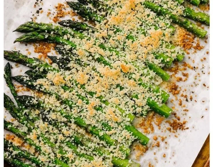 Roasted Garlic Parmesan Asparagus