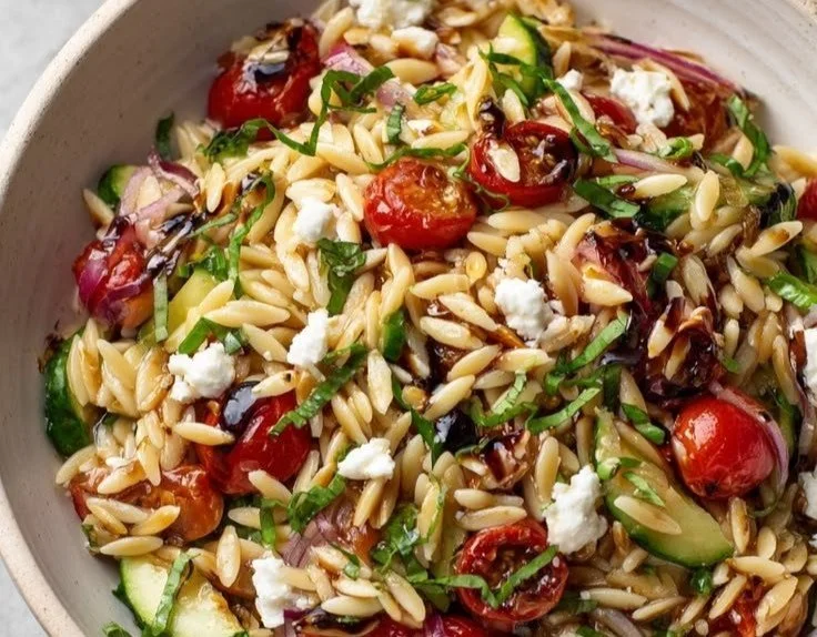 Spinach Orzo Salad Pressure Cooker Recipe