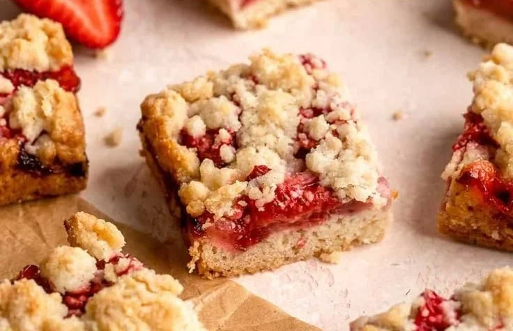 Strawberry Crumb Bars