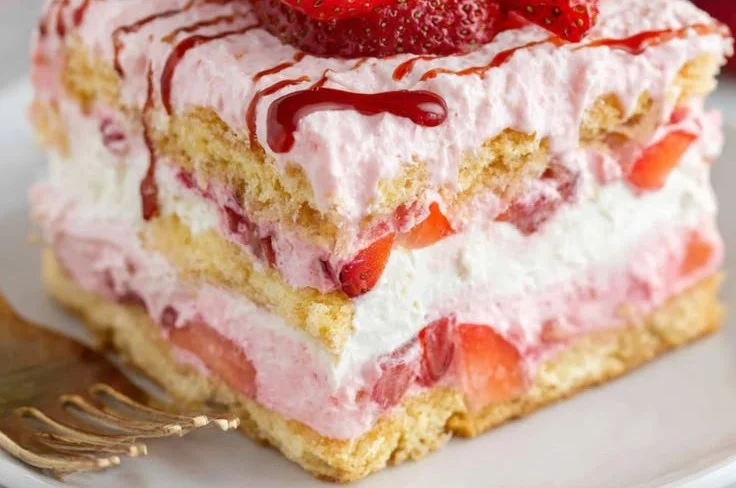 Strawberry Eclair Cake